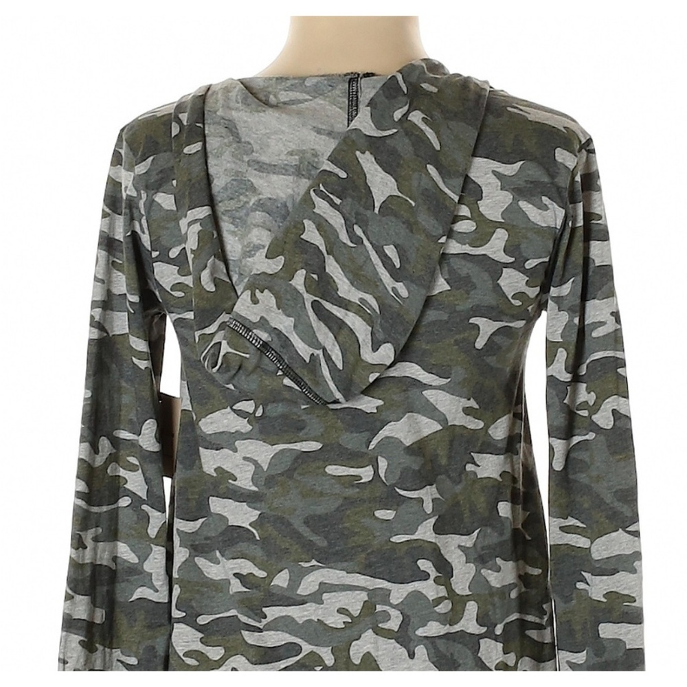 NWOT R&R Surplus Pullover Camo Hoodie w Thumbholes - Picture 3 of 3